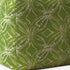 17" Green And White Cotton Damask Pouf Cover