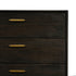 63" Brown Solid Wood Six Drawer Dresser