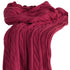 Red Knitted 100% Cotton Throw Blanket