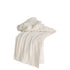 Ivory Knitted 100% Cotton Throw Blanket