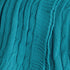 Teal Blue Knitted 100% Cotton Throw Blanket