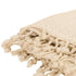 Ivory Knitted 100% Cotton Throw Blanket