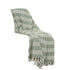 Green Woven 100% Cotton Throw Blanket