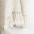 White Woven 100% Cotton Throw Blanket