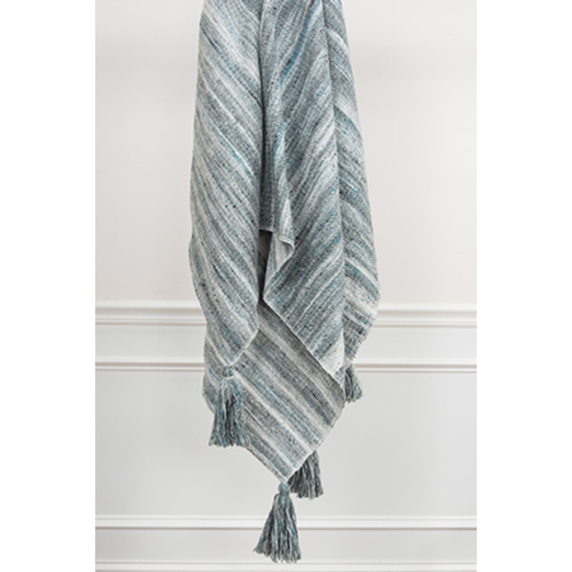 Blue and Black Woven 100% Poly Pet Throw Blanket