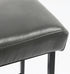 Set of Two " Black Metal Backless Bar Height Bar Chairs