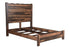 Live Edge Solid Wood Queen Dark Brown Bed