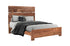 Brown Live Edge Solid Wood Queen Bed