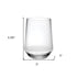 Set of Four Clear Tritan Plastic Stemless All Purpose Tumbler Wine Glasses