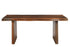 74" Dark Brown Solid Wood Dining Table