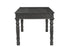 60" Black Solid Wood Dining Table