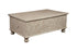49" Natural Solid Wood Distressed Lift Top Coffee Table