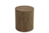 18" Wood Brown Solid Wood Round End Table