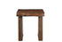 23" Dark Brown Solid Wood Square End Table