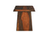 23" Dark Brown Solid Wood Square End Table