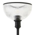 65" Black Novelty Floor Lamp With Clear Transparent Glass Dome Shade