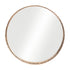 Gold Round Steel Framed Accent Mirror