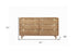 60" Sandy Brown Solid Wood Six Drawer Double Dresser