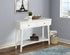 42" White Solid and Manufactured Wood Floor Shelf Console Table With Storage With Storage