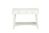 42" White Solid and Manufactured Wood Floor Shelf Console Table With Storage With Storage