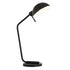 20" Black Metal Desk Table Lamp With Black Dome Shade