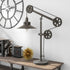 29" Gray Metal Desk Table Lamp With Gray Cone Shade