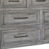 62" Brown Solid Wood Seven Drawer Double Dresser
