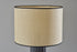 29" Black Ceramic Cylinder Table Lamp With Beige Drum Shade