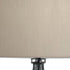 25" Black Acrylic Paris Desk Table Lamp With White Drum Shade