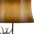 31" Bronze Table Lamp With Brown Bell Shade