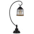 31" Bronze Metal Table Lamp With Bronze Cage Shade