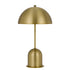 20" Antiqued Brass Metal Desk Table Lamp With Antiqued Brass Dome Shade