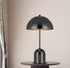 20" Gunmetal Metal Desk Table Lamp With Gunmetal Dome Shade