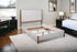 White Solid and Manufactured Wood Queen Bed