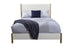 White Solid and Manufactured Wood Queen Bed