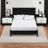 Black Solid and Manufactured Wood California King Bed