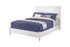 White Solid and Manufactured Wood California King Bed