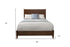 Brown Solid and Manufactured Wood King Bed