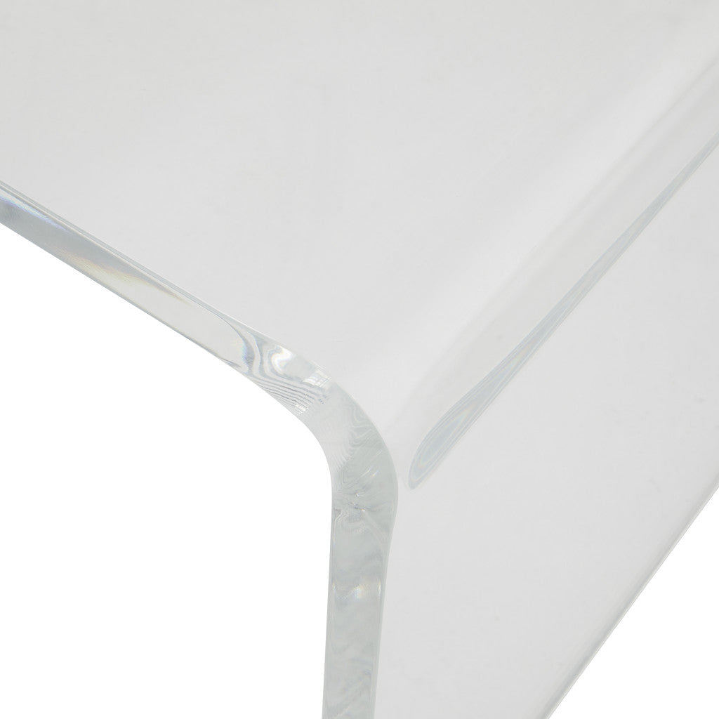 40" Clear Acrylic Sled Console Table