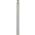 60" Nickel Traditional Shaped Floor Lamp With White Square Shade