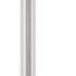 60" Chrome Two Light Traditional Shaped Floor Lamp With White Rectangular Shade