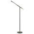 68" Black Adjustable Traditional Shaped Floor Lamp