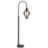 67" Black Traditional Shaped Floor Lamp