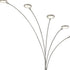 72" Nickel Five Light Led Arc Floor Lamp