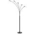 72" Bronze Five Light Led Arc Floor Lamp