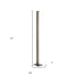 61" Brown Led Traditional Shaped Floor Lamp