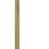 62" Brass Tray Table Floor Lamp With White Square Shade