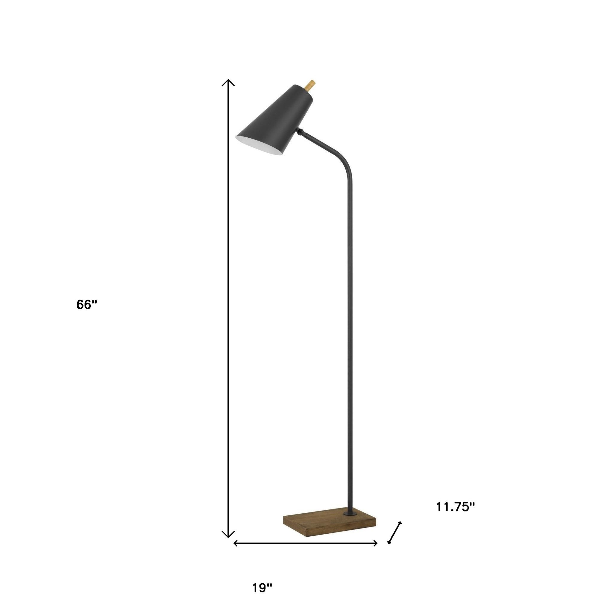 66" Bronze Traditional Shaped Floor Lamp