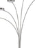 82" Nickel Five Light Led Arc Floor Lamp