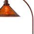 65" Rusted Traditional Shaped Floor Lamp With Rust Empire Shade